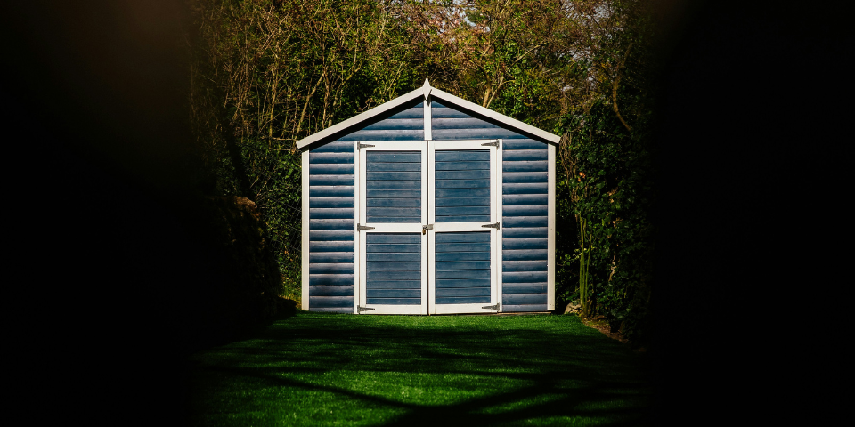 where to place a shed in your backyard